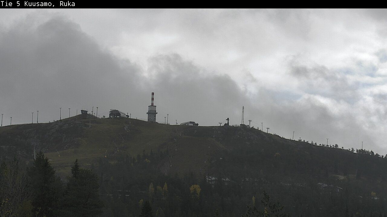 Weather Camera Image Väg 5 Kuusamo, Ruka, Kuusamo, Pohjois-Pohjanmaa