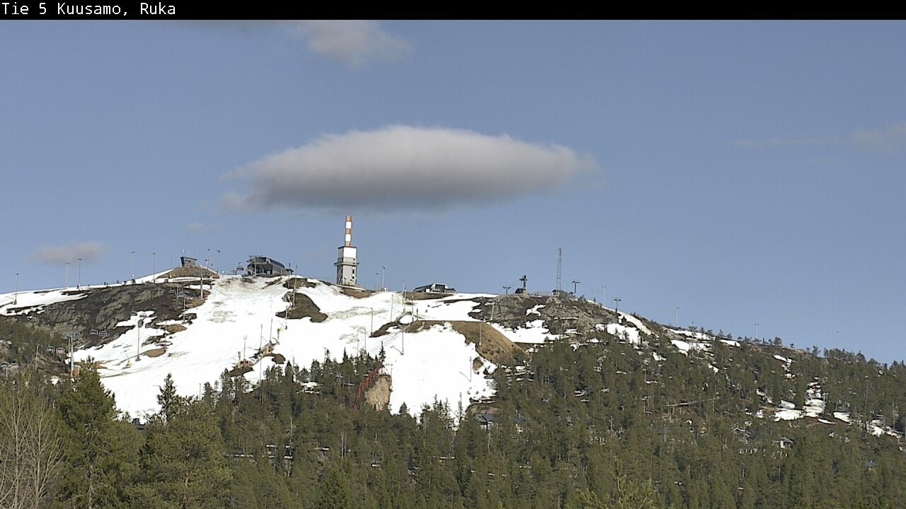 Weather Camera Image Väg 5 Kuusamo, Ruka, Kuusamo, Pohjois-Pohjanmaa
