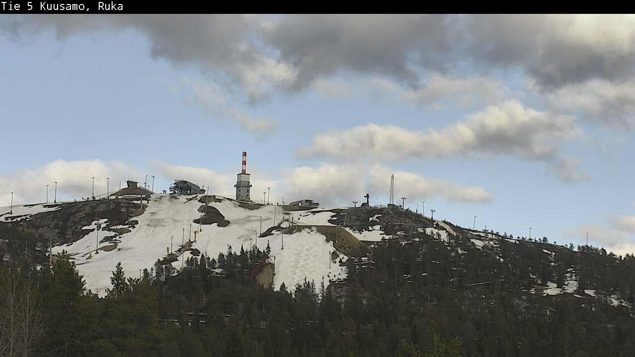 Weather Camera Image Väg 5 Kuusamo, Ruka, Kuusamo, Pohjois-Pohjanmaa