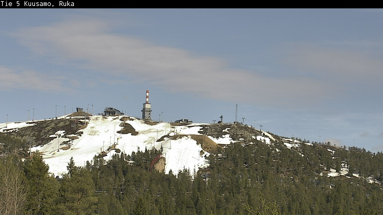 Weather Camera Image Väg 5 Kuusamo, Ruka, Kuusamo, Pohjois-Pohjanmaa