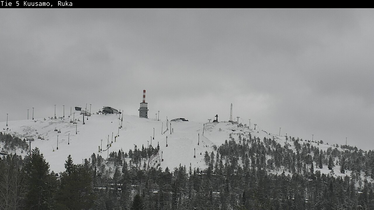 Weather Camera Image Road 5 Kuusamo, Ruka, Kuusamo, Pohjois-Pohjanmaa