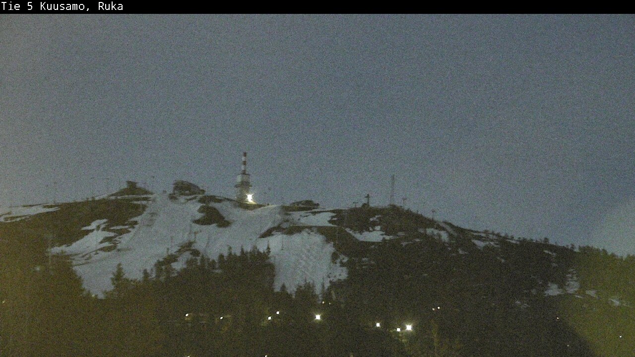 Weather Camera Image Väg 5 Kuusamo, Ruka, Kuusamo, Pohjois-Pohjanmaa
