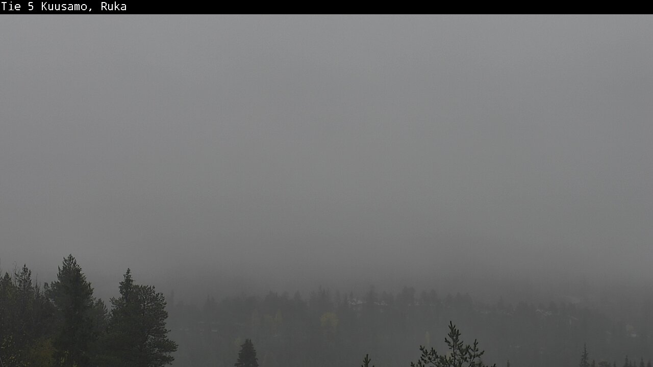 Weather Camera Image Väg 5 Kuusamo, Ruka, Kuusamo, Pohjois-Pohjanmaa