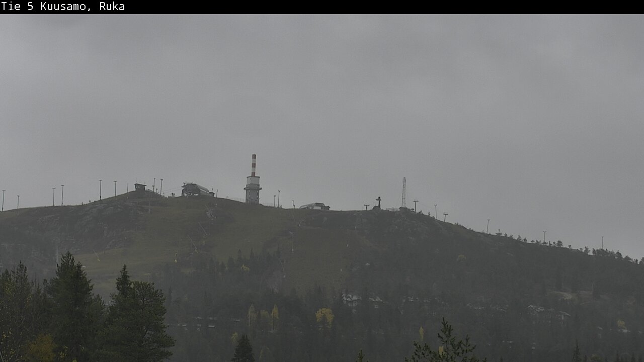 Weather Camera Image Väg 5 Kuusamo, Ruka, Kuusamo, Pohjois-Pohjanmaa
