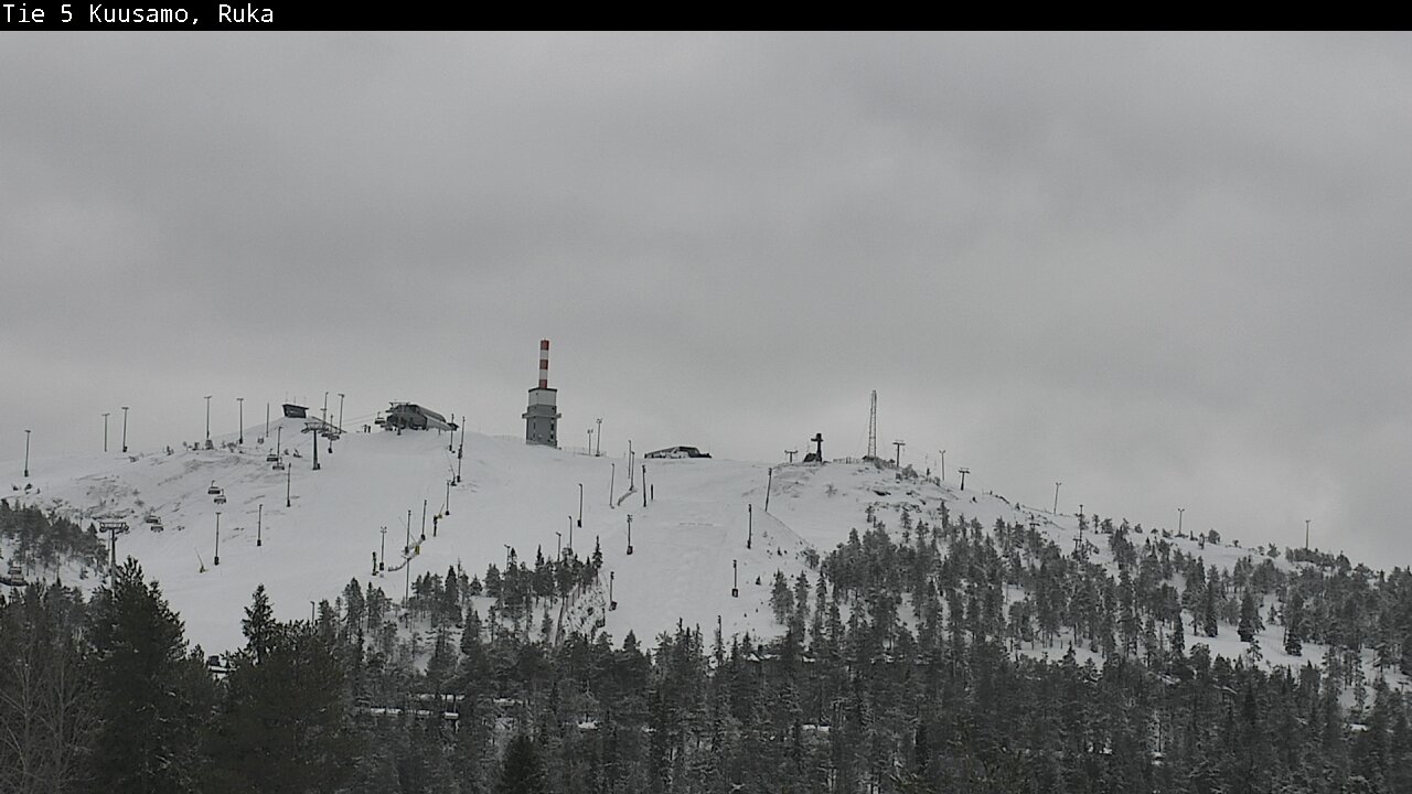 Weather Camera Image Road 5 Kuusamo, Ruka, Kuusamo, Pohjois-Pohjanmaa