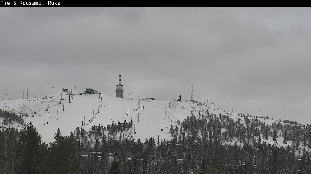Weather Camera Image Road 5 Kuusamo, Ruka, Kuusamo, Pohjois-Pohjanmaa