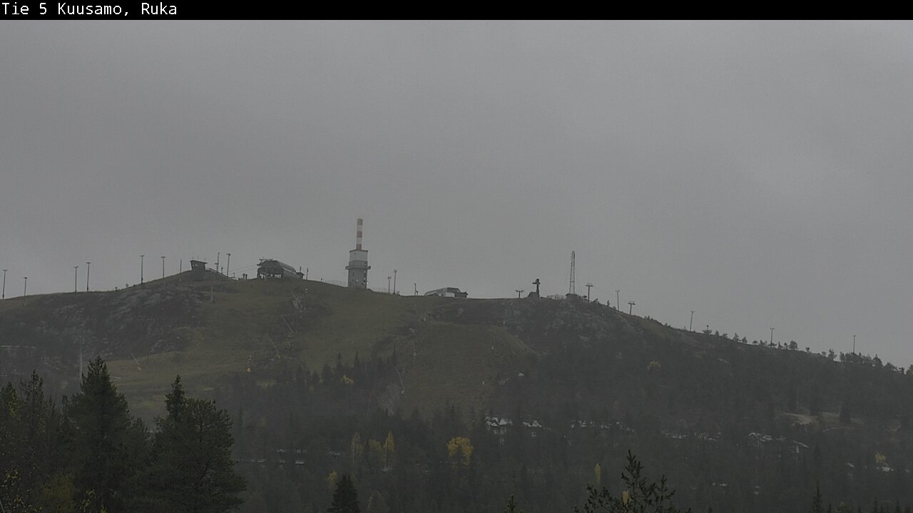 Weather Camera Image Väg 5 Kuusamo, Ruka, Kuusamo, Pohjois-Pohjanmaa