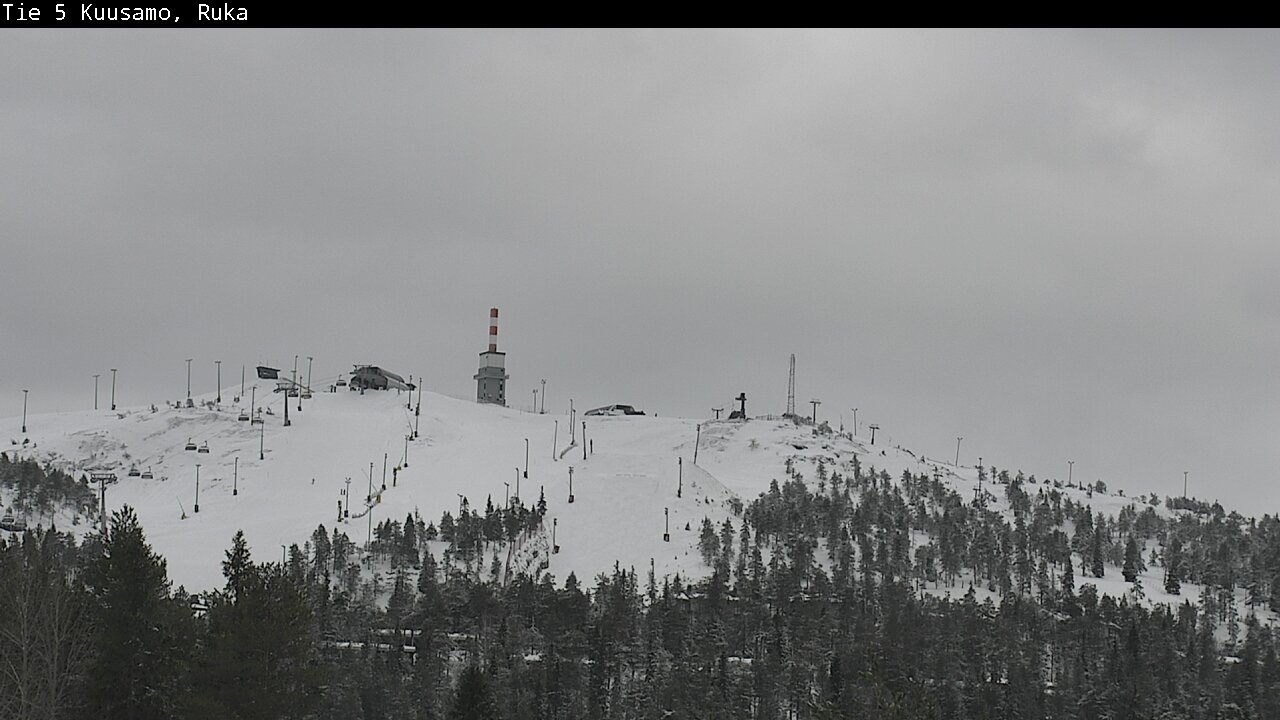 Weather Camera Image Road 5 Kuusamo, Ruka, Kuusamo, Pohjois-Pohjanmaa