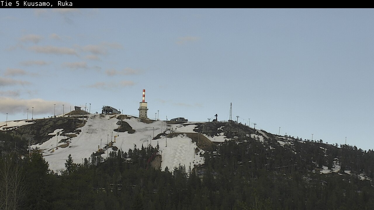 Weather Camera Image Väg 5 Kuusamo, Ruka, Kuusamo, Pohjois-Pohjanmaa