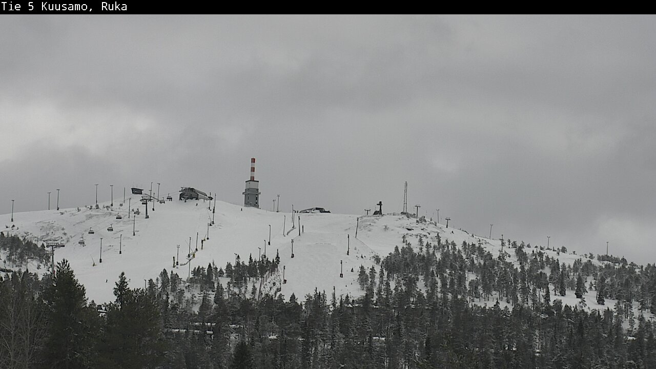 Weather Camera Image Road 5 Kuusamo, Ruka, Kuusamo, Pohjois-Pohjanmaa