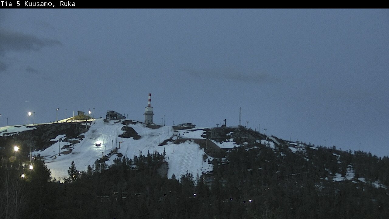 Weather Camera Image Väg 5 Kuusamo, Ruka, Kuusamo, Pohjois-Pohjanmaa
