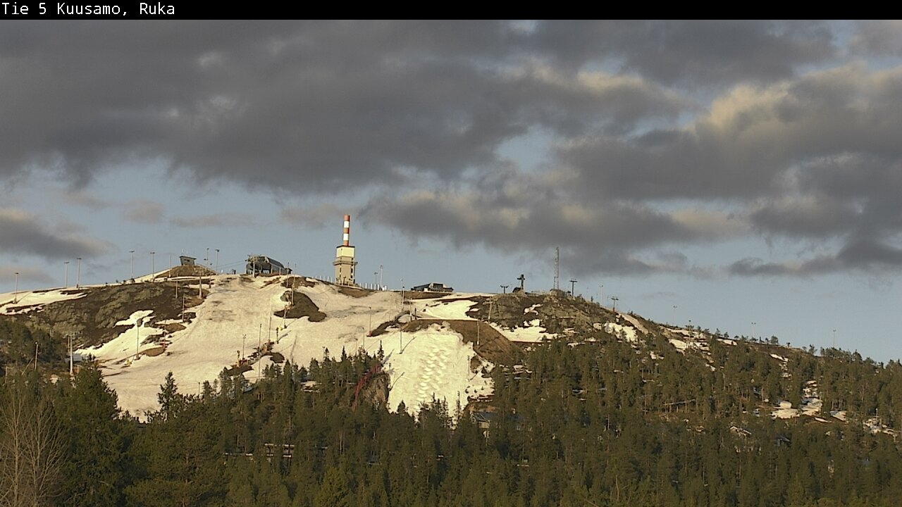 Weather Camera Image Väg 5 Kuusamo, Ruka, Kuusamo, Pohjois-Pohjanmaa