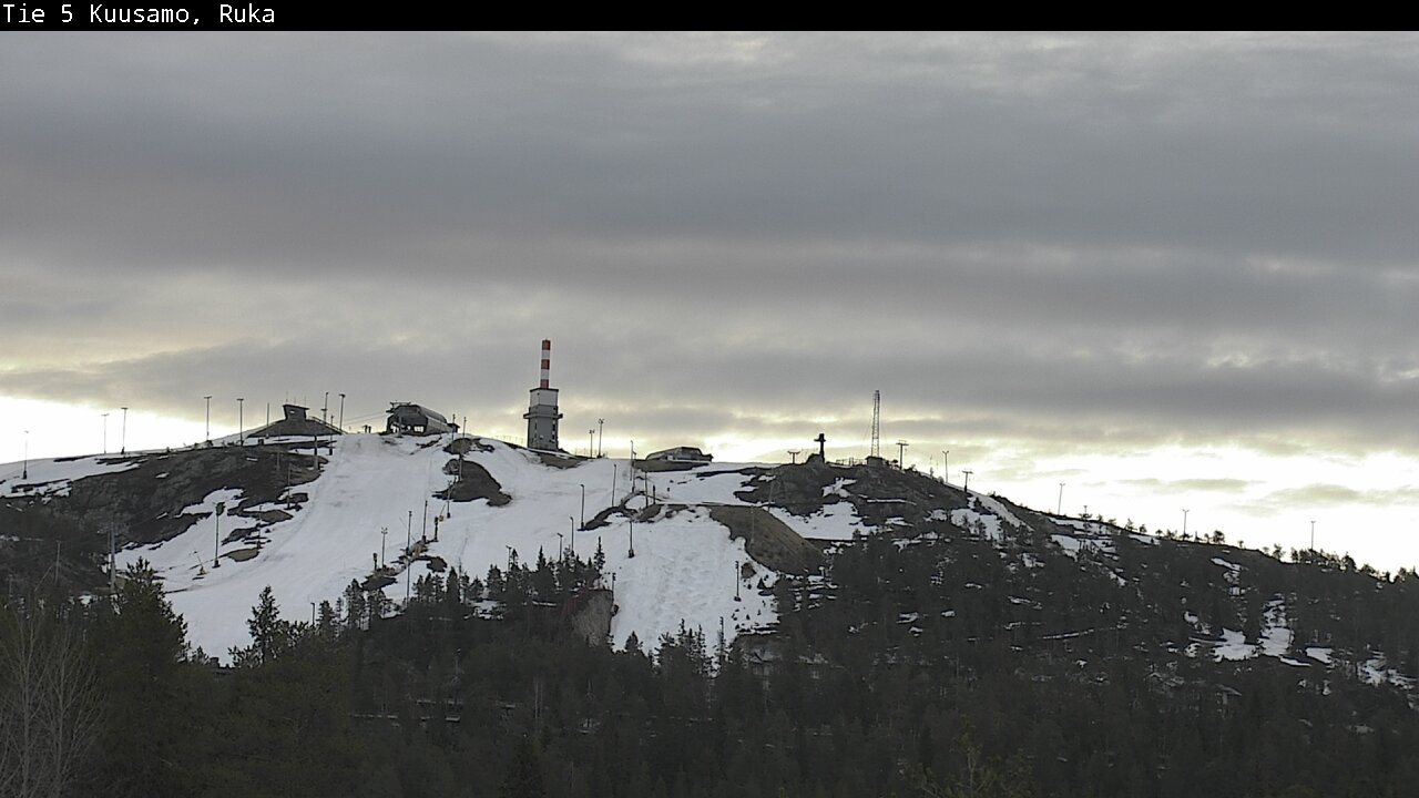 Weather Camera Image Väg 5 Kuusamo, Ruka, Kuusamo, Pohjois-Pohjanmaa