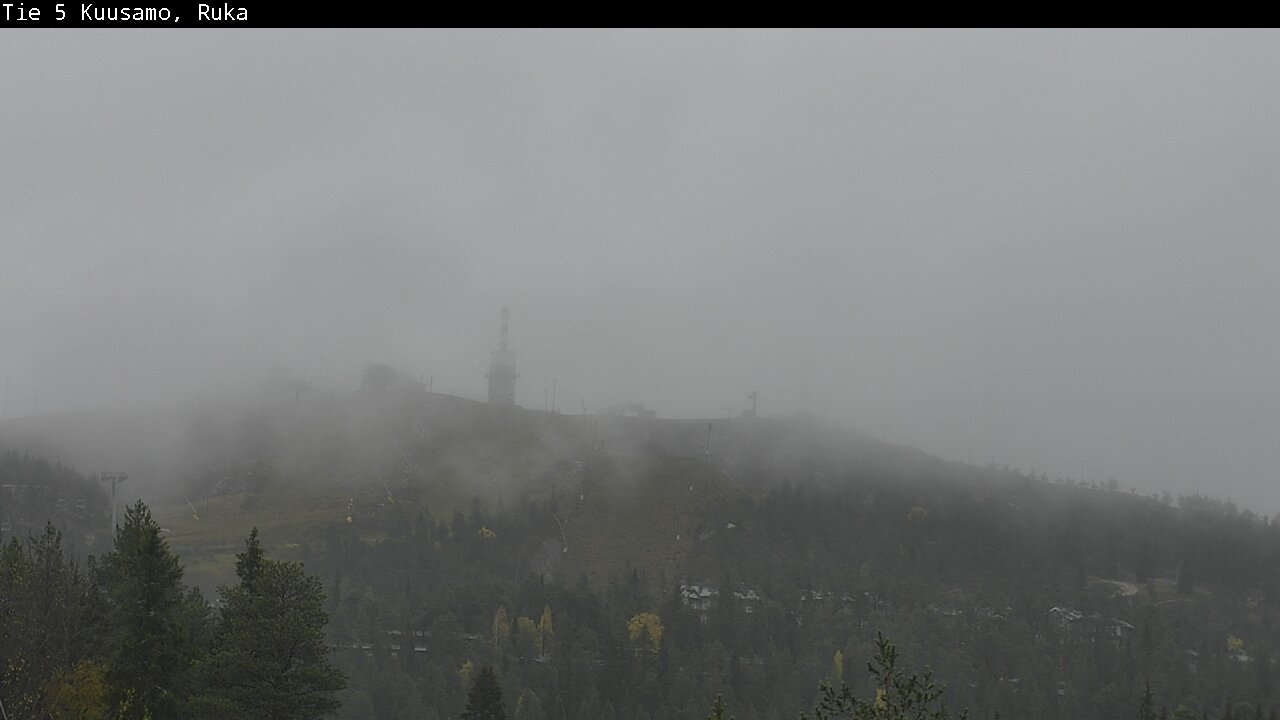 Weather Camera Image Väg 5 Kuusamo, Ruka, Kuusamo, Pohjois-Pohjanmaa