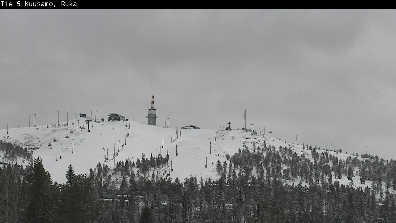 Weather Camera Image Road 5 Kuusamo, Ruka, Kuusamo, Pohjois-Pohjanmaa
