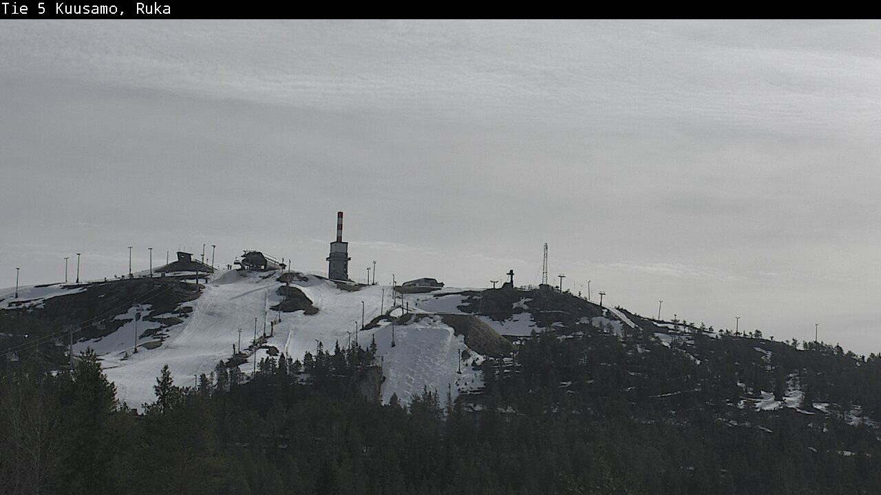 Weather Camera Image Väg 5 Kuusamo, Ruka, Kuusamo, Pohjois-Pohjanmaa