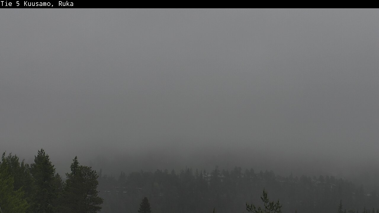 Weather Camera Image Väg 5 Kuusamo, Ruka, Kuusamo, Pohjois-Pohjanmaa