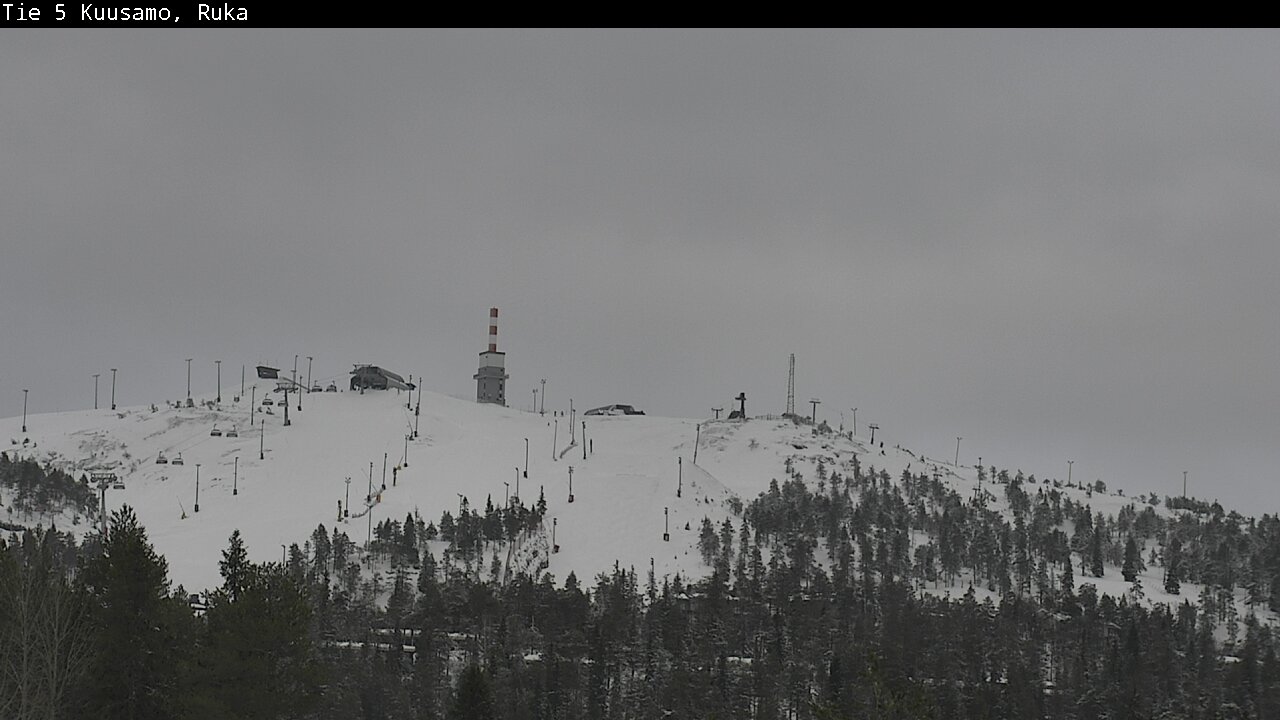 Weather Camera Image Road 5 Kuusamo, Ruka, Kuusamo, Pohjois-Pohjanmaa