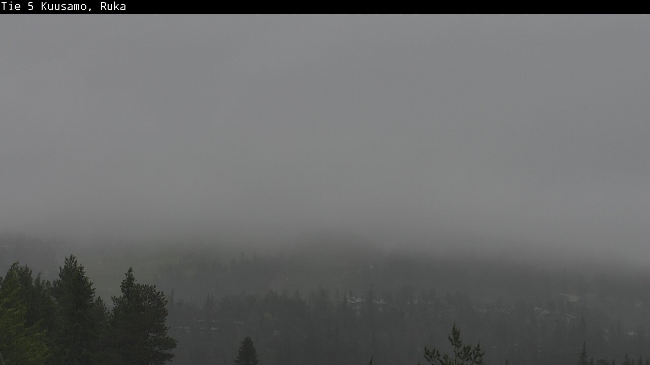 Weather Camera Image Väg 5 Kuusamo, Ruka, Kuusamo, Pohjois-Pohjanmaa