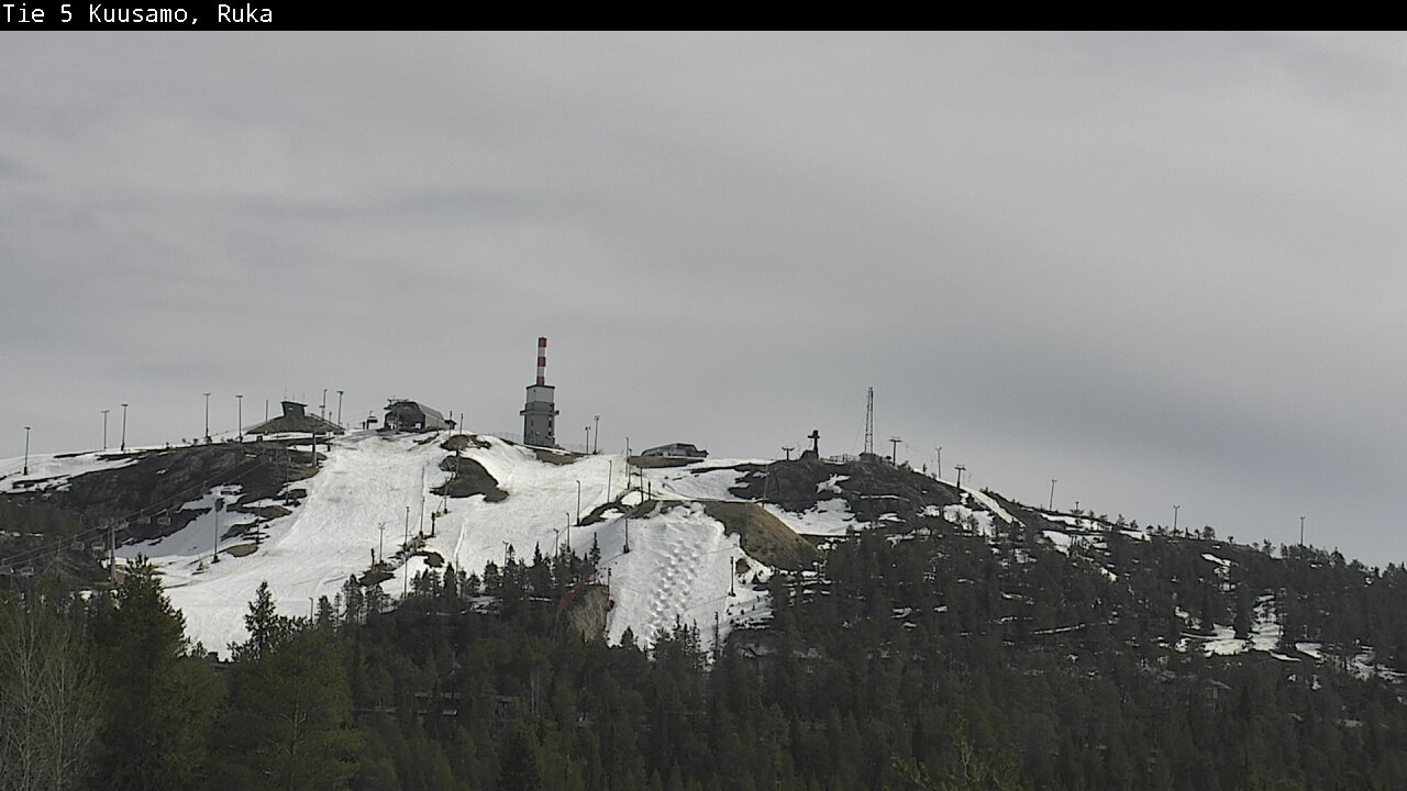 Weather Camera Image Väg 5 Kuusamo, Ruka, Kuusamo, Pohjois-Pohjanmaa