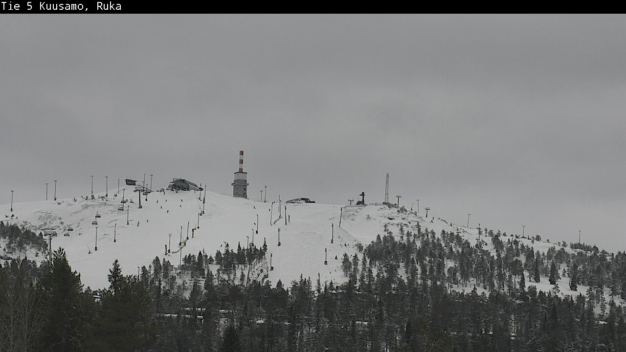 Weather Camera Image Road 5 Kuusamo, Ruka, Kuusamo, Pohjois-Pohjanmaa