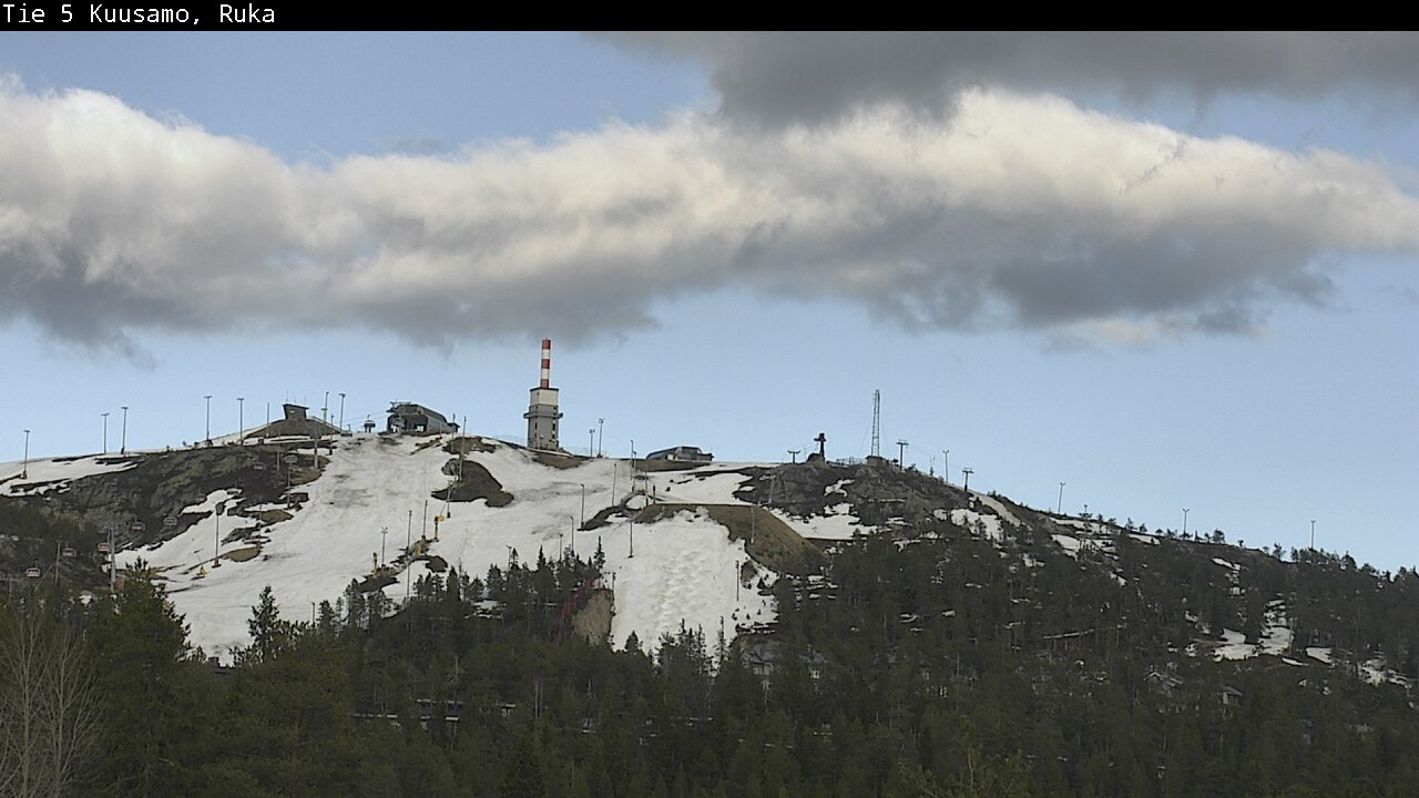 Weather Camera Image Väg 5 Kuusamo, Ruka, Kuusamo, Pohjois-Pohjanmaa