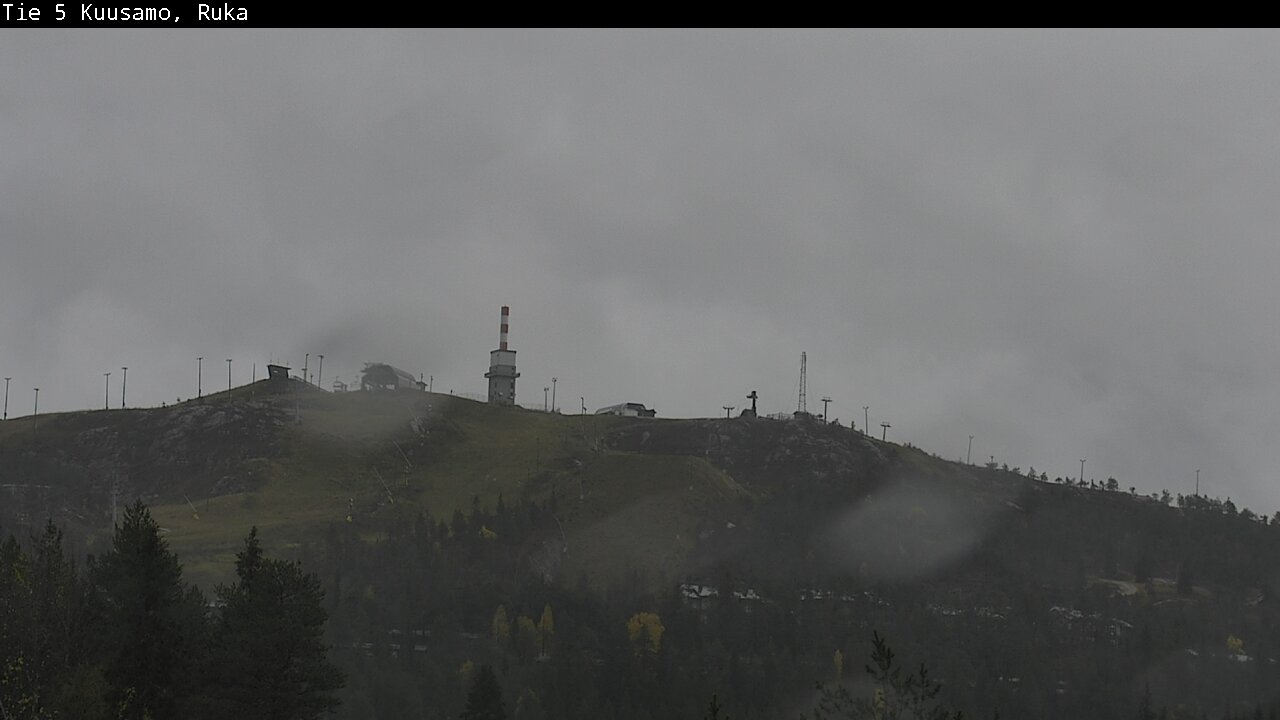 Weather Camera Image Väg 5 Kuusamo, Ruka, Kuusamo, Pohjois-Pohjanmaa