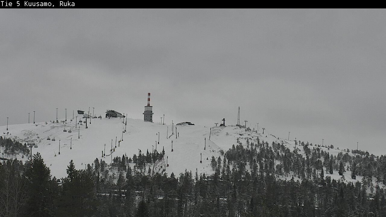 Weather Camera Image Road 5 Kuusamo, Ruka, Kuusamo, Pohjois-Pohjanmaa