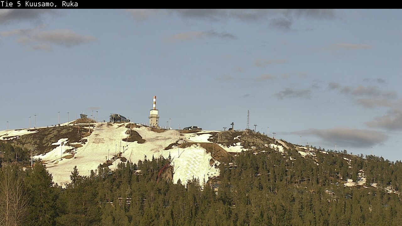 Weather Camera Image Väg 5 Kuusamo, Ruka, Kuusamo, Pohjois-Pohjanmaa
