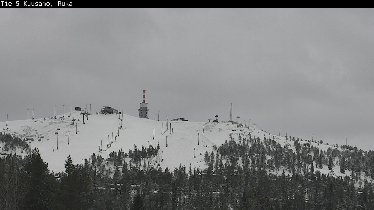 Weather Camera Image Road 5 Kuusamo, Ruka, Kuusamo, Pohjois-Pohjanmaa