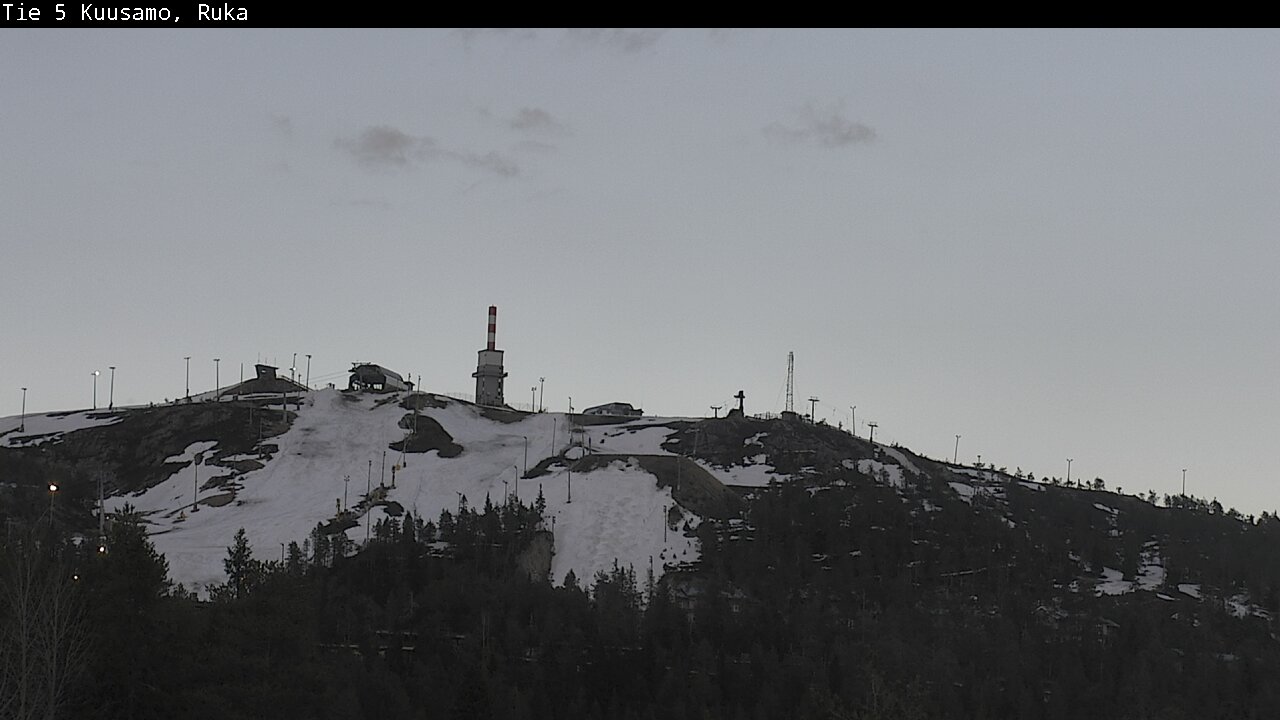 Weather Camera Image Väg 5 Kuusamo, Ruka, Kuusamo, Pohjois-Pohjanmaa