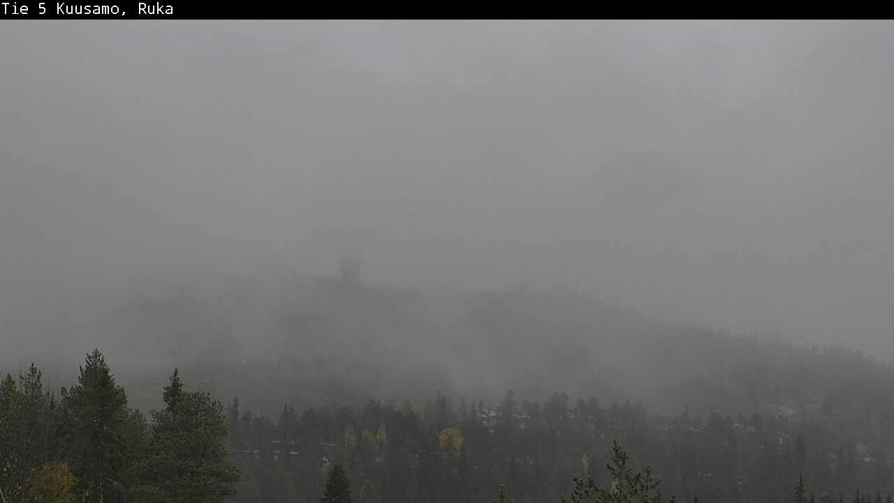 Weather Camera Image Väg 5 Kuusamo, Ruka, Kuusamo, Pohjois-Pohjanmaa