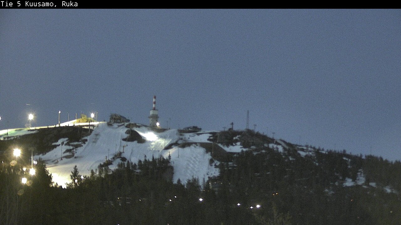 Weather Camera Image Väg 5 Kuusamo, Ruka, Kuusamo, Pohjois-Pohjanmaa
