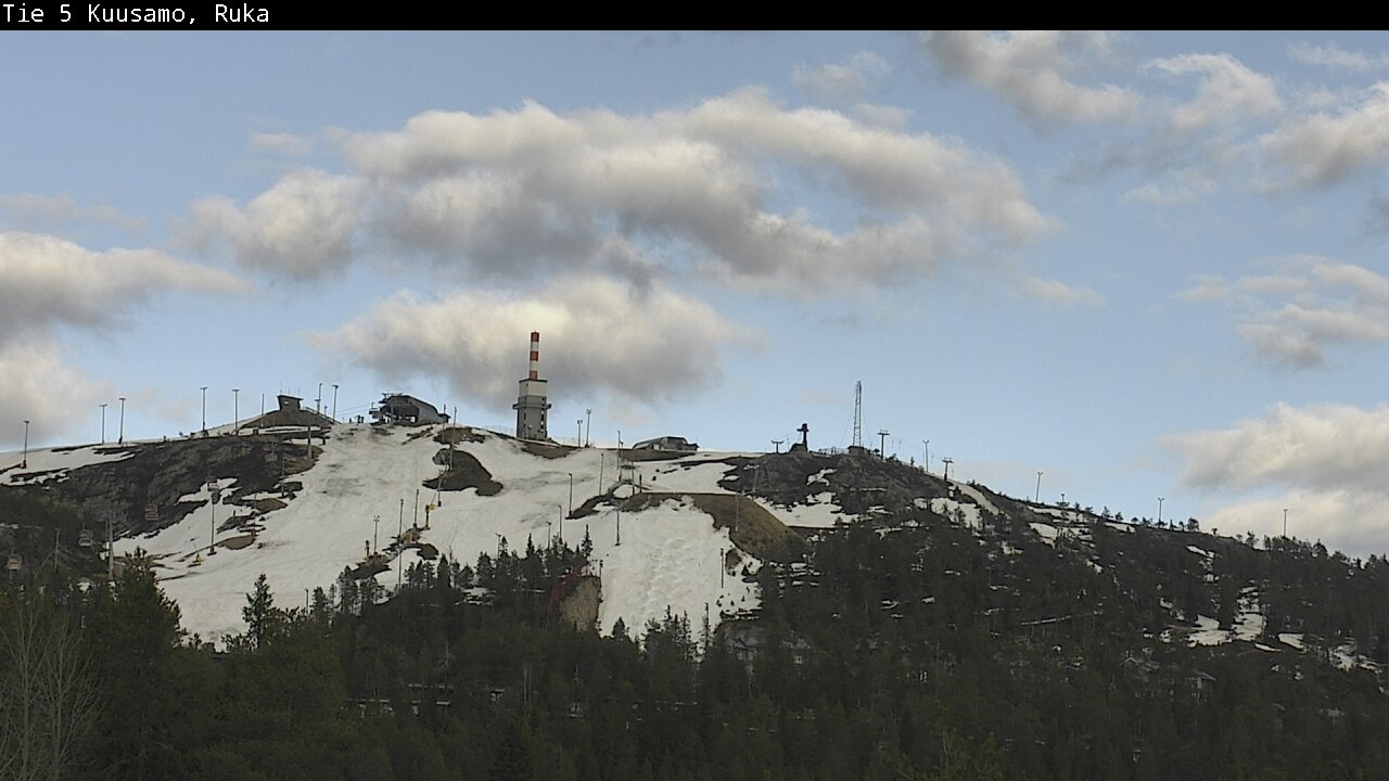 Weather Camera Image Väg 5 Kuusamo, Ruka, Kuusamo, Pohjois-Pohjanmaa