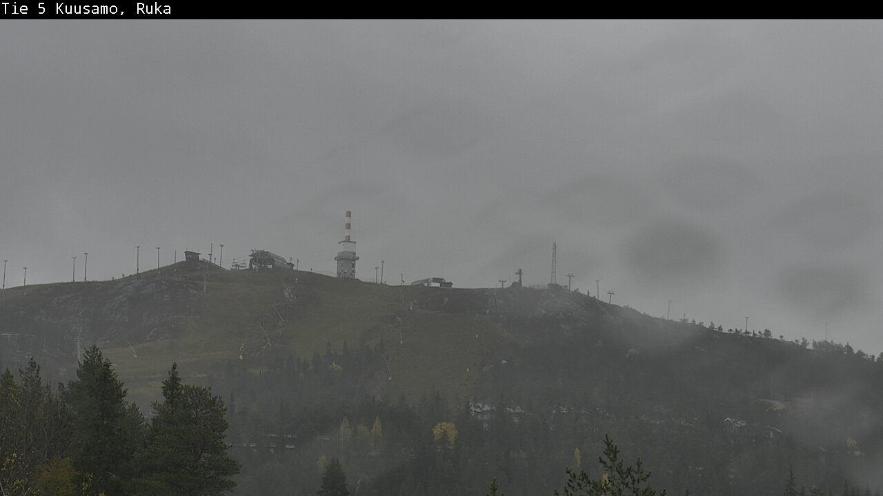 Weather Camera Image Väg 5 Kuusamo, Ruka, Kuusamo, Pohjois-Pohjanmaa