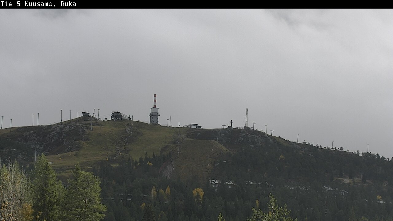 Weather Camera Image Väg 5 Kuusamo, Ruka, Kuusamo, Pohjois-Pohjanmaa