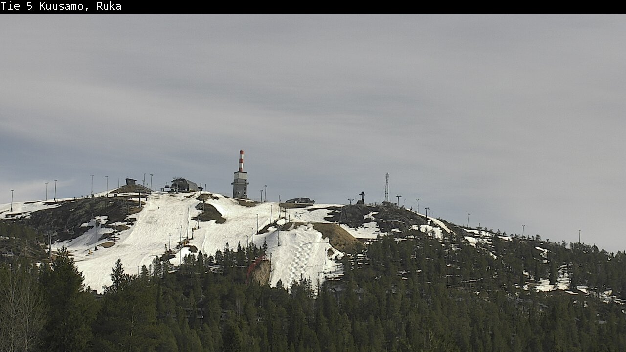 Weather Camera Image Väg 5 Kuusamo, Ruka, Kuusamo, Pohjois-Pohjanmaa