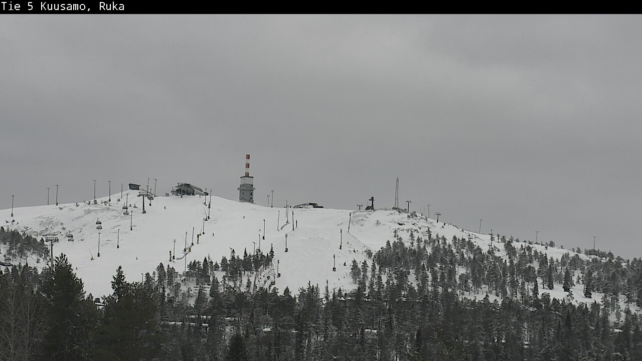 Weather Camera Image Road 5 Kuusamo, Ruka, Kuusamo, Pohjois-Pohjanmaa