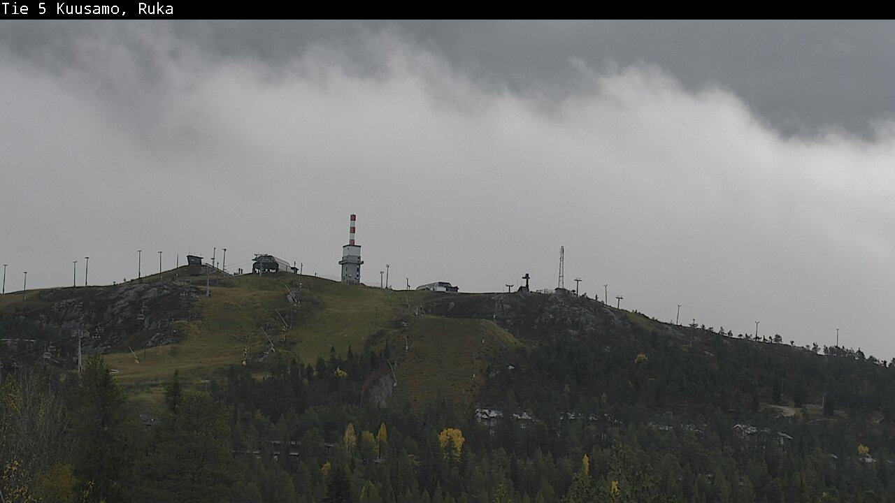 Weather Camera Image Väg 5 Kuusamo, Ruka, Kuusamo, Pohjois-Pohjanmaa