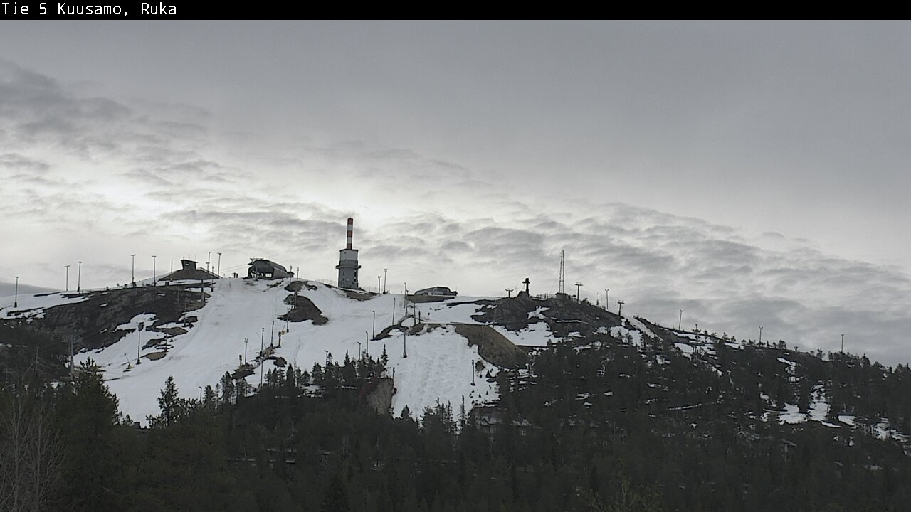 Weather Camera Image Väg 5 Kuusamo, Ruka, Kuusamo, Pohjois-Pohjanmaa