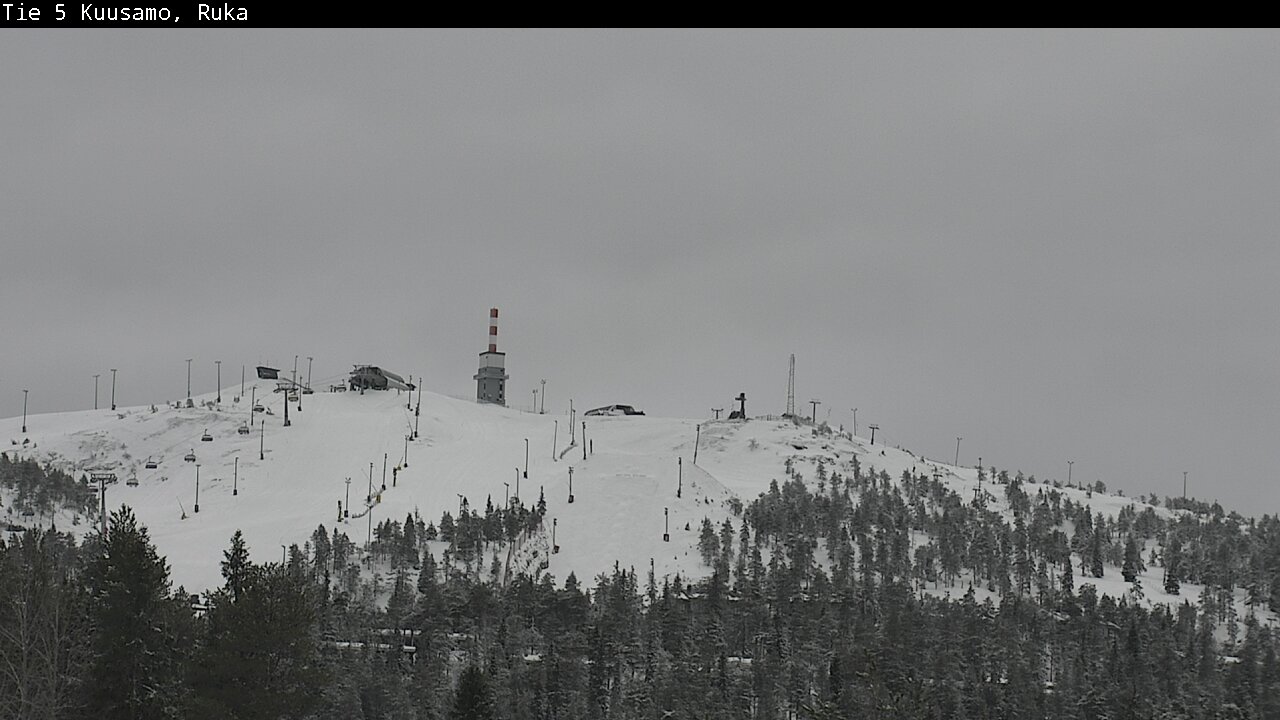 Weather Camera Image Road 5 Kuusamo, Ruka, Kuusamo, Pohjois-Pohjanmaa