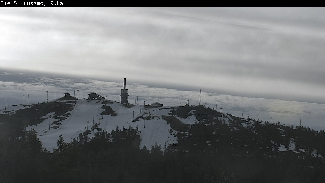 Weather Camera Image Väg 5 Kuusamo, Ruka, Kuusamo, Pohjois-Pohjanmaa