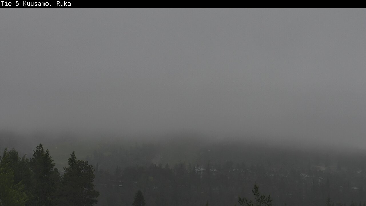 Weather Camera Image Väg 5 Kuusamo, Ruka, Kuusamo, Pohjois-Pohjanmaa