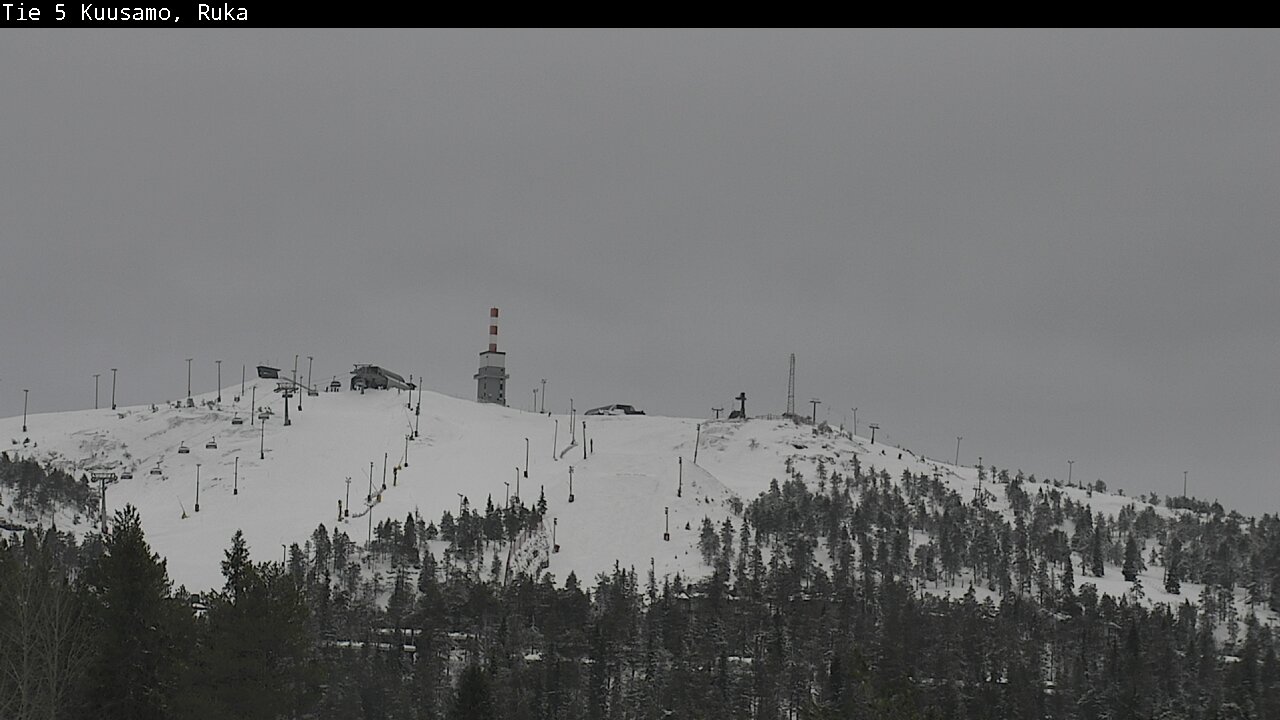 Weather Camera Image Road 5 Kuusamo, Ruka, Kuusamo, Pohjois-Pohjanmaa