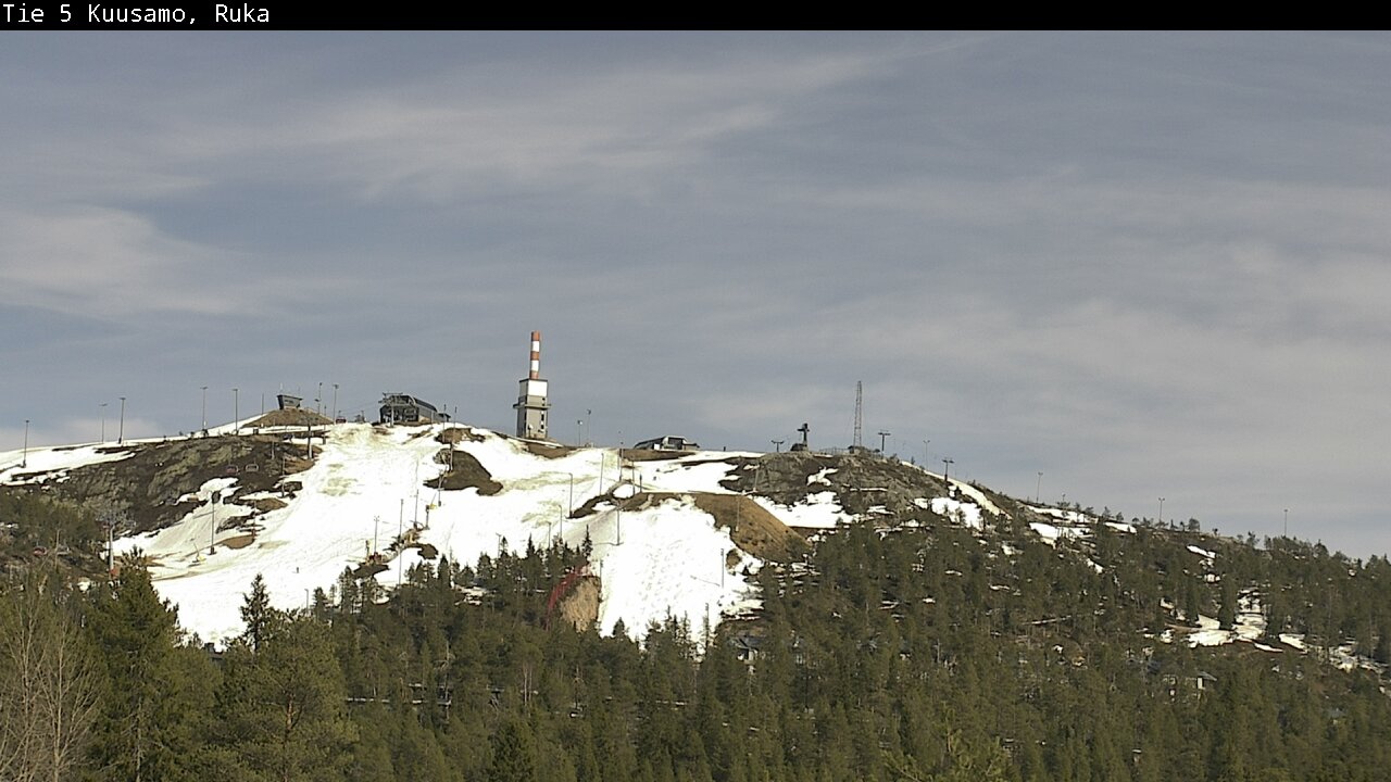 Weather Camera Image Väg 5 Kuusamo, Ruka, Kuusamo, Pohjois-Pohjanmaa