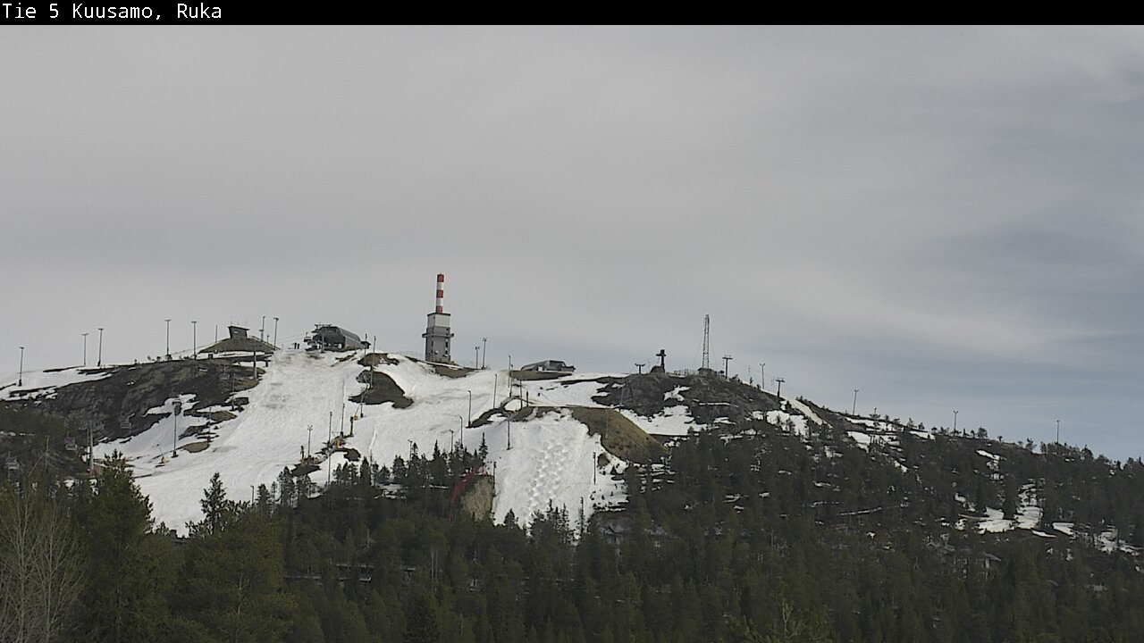 Weather Camera Image Väg 5 Kuusamo, Ruka, Kuusamo, Pohjois-Pohjanmaa