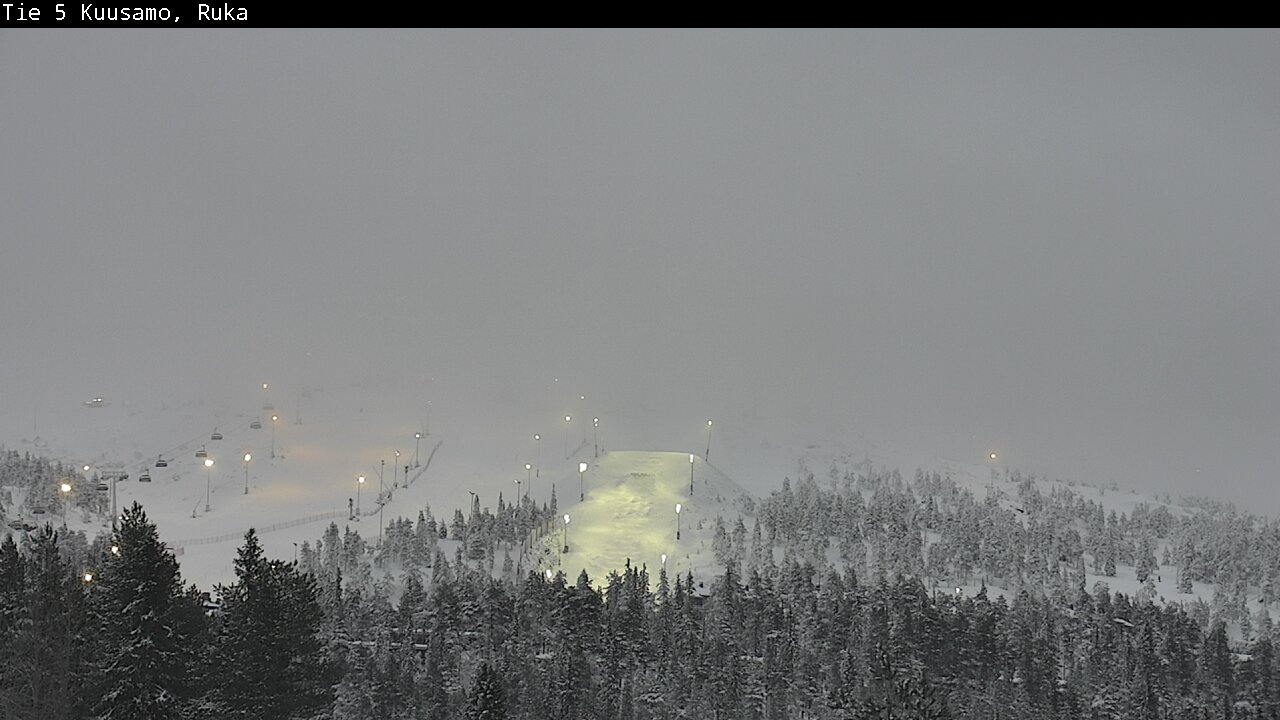 Weather Camera Image Road 5 Kuusamo, Ruka, Kuusamo, Pohjois-Pohjanmaa