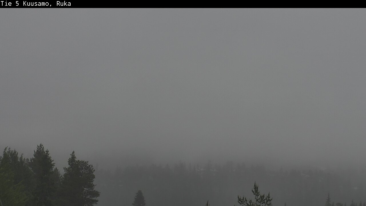 Weather Camera Image Väg 5 Kuusamo, Ruka, Kuusamo, Pohjois-Pohjanmaa