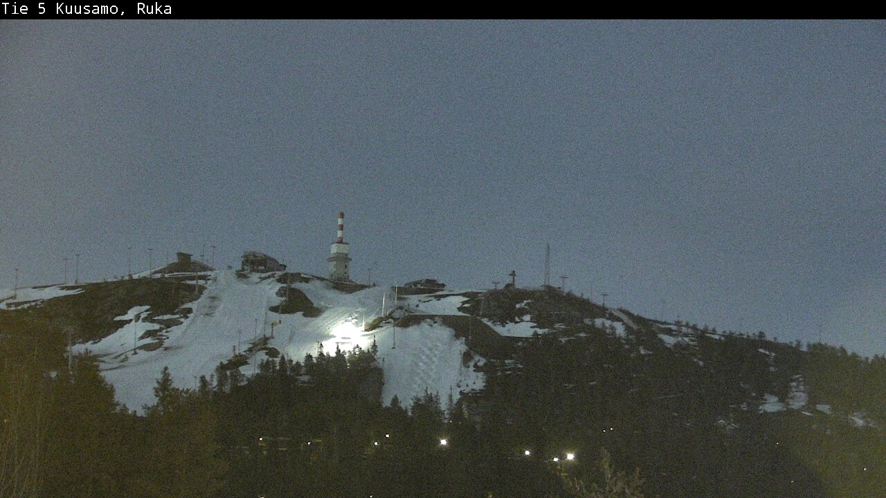 Weather Camera Image Väg 5 Kuusamo, Ruka, Kuusamo, Pohjois-Pohjanmaa