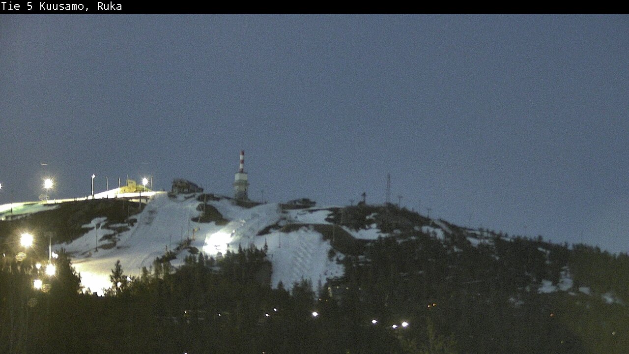 Weather Camera Image Väg 5 Kuusamo, Ruka, Kuusamo, Pohjois-Pohjanmaa